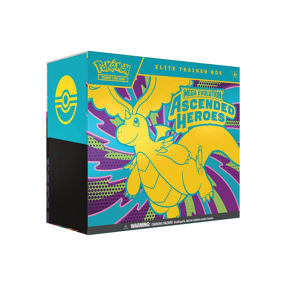 Pokémon TCG Mega Evolution Ascended Heroes Elite Trainer Box – 9 Booster Packs – English