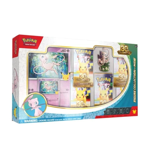 Pokémon TCG 30th Celebration Mew Figure Collection – 5 Booster Packs – English – Pre-Order
