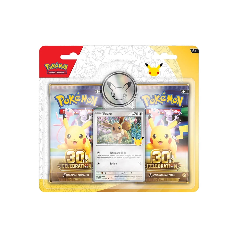 Pokémon TCG 30th Celebration Eevee 2-Pack Blister – English – Pre-Order