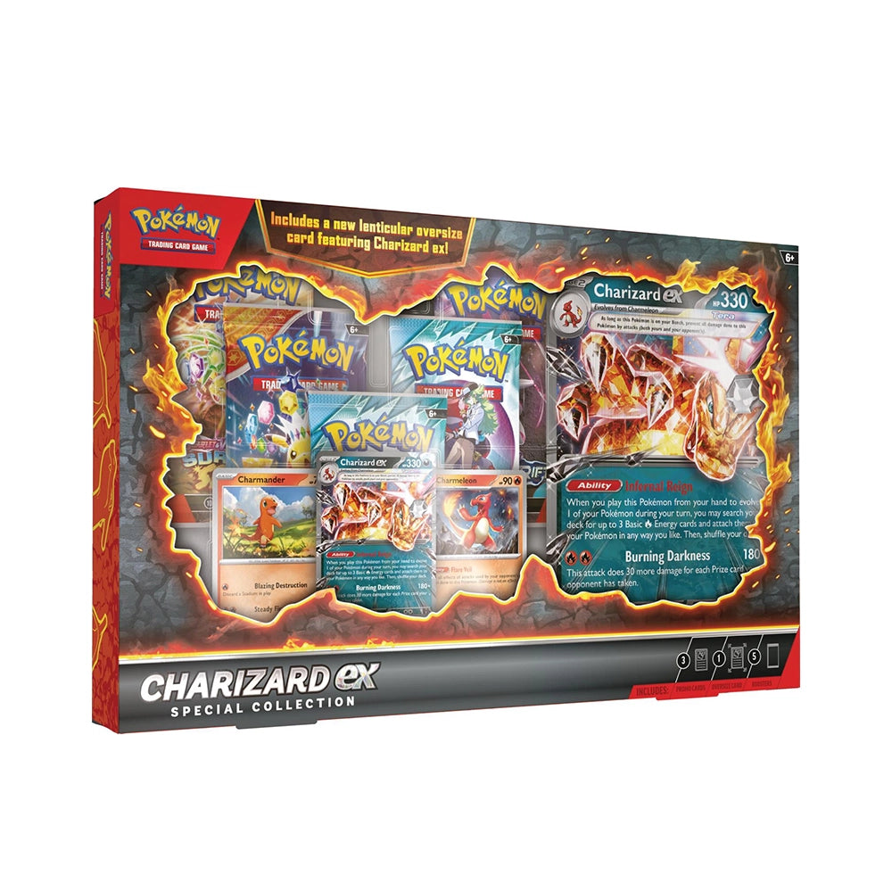 Pokémon TCG Charizard ex Special Collection – 5 Booster Packs – English