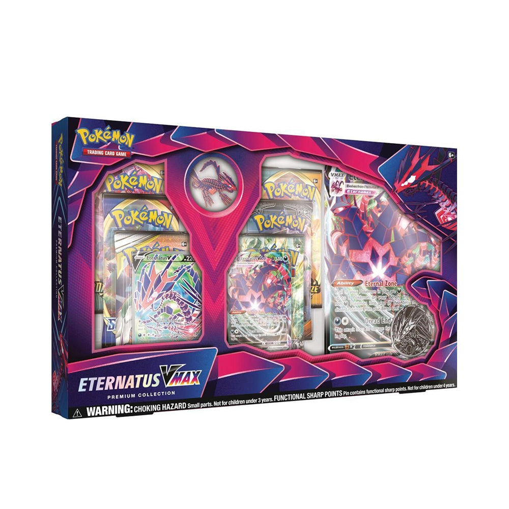 Pokémon TCG Eternatus VMAX Premium Collection – 6 Booster Packs – English