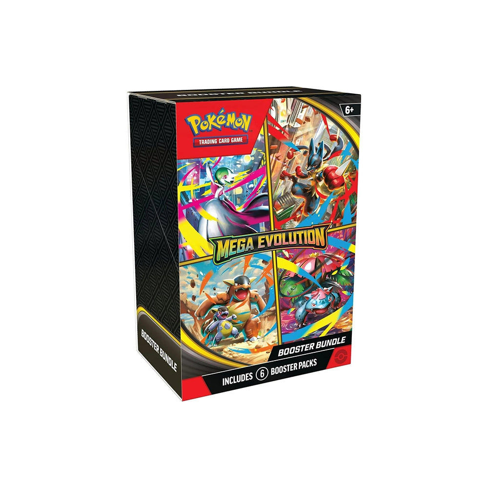 Pokémon TCG Mega Evolution Booster Bundle – 6 Booster Packs – English