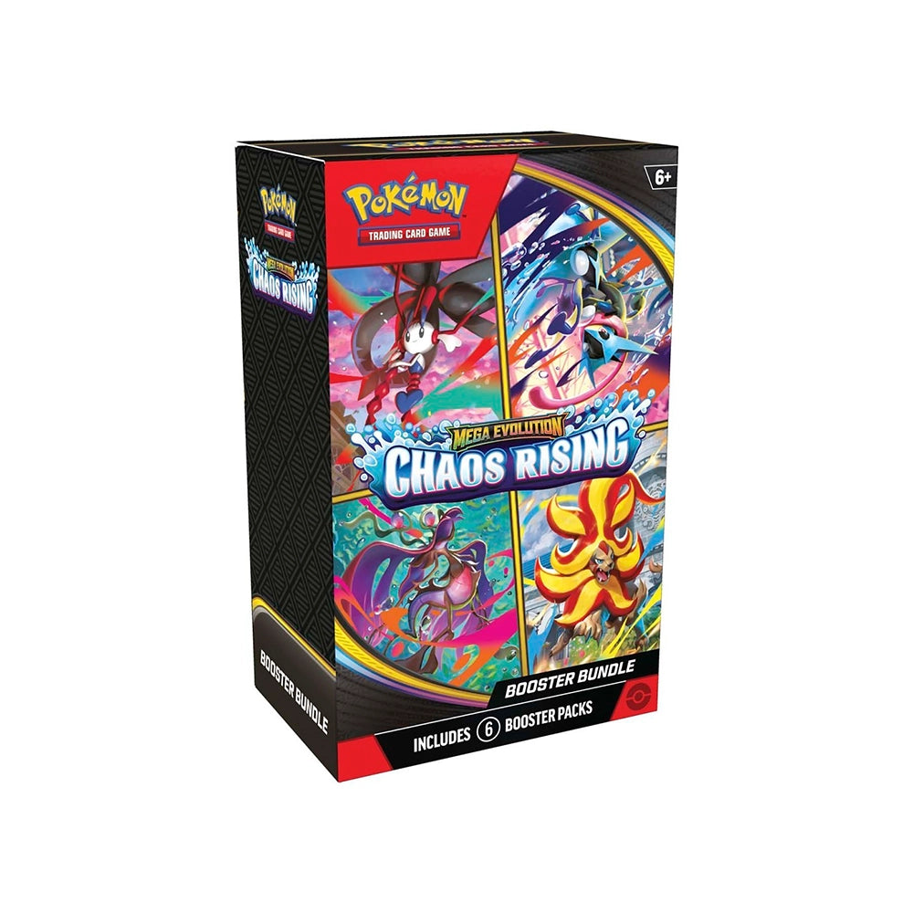 Pokémon TCG Mega Evolution Chaos Rising Booster Bundle – 6 Booster Packs – English