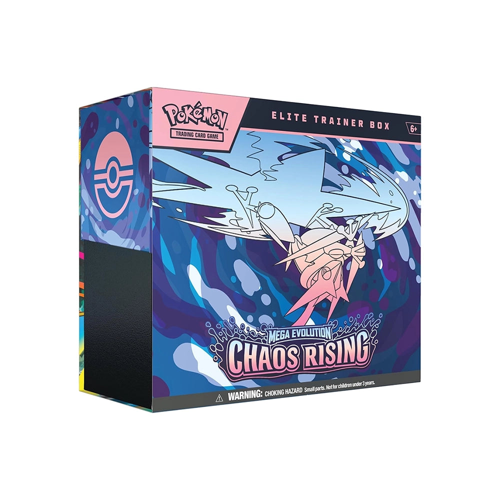 Pokémon TCG Mega Evolution Chaos Rising Elite Trainer Box – 9 Booster Packs – English